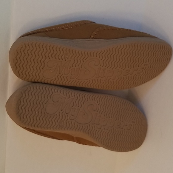 My Slippers by My Pillow Women's Cushioned Slip on  Size 10 Brown Leather Upper - Picture 14 of 17